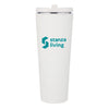 Krantz Rubberized Tumbler w/Straw & Carry Handle - 30oz