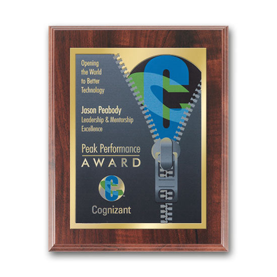 SpectraPrint™ Plaque - Walnut Gold