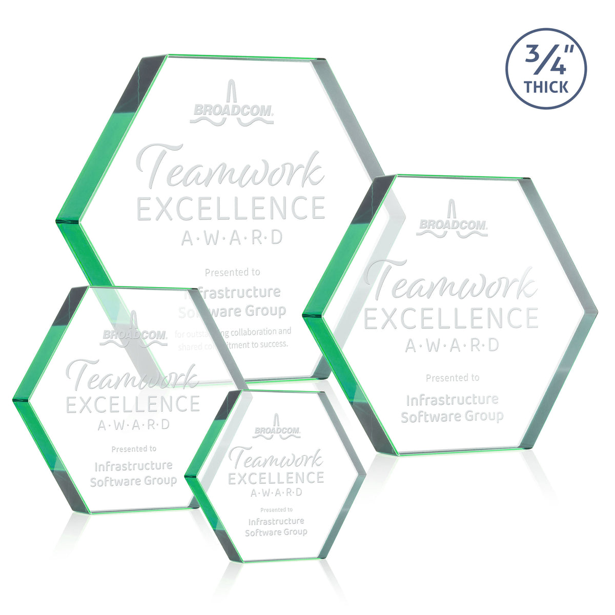 Gilford Hexagon Award - Emerald