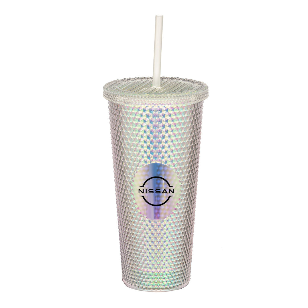 Crenshaw Textured Tumbler w/ Straw - 21oz — Iridescent — D147-IR