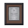 Monarch Certificate TexEtch Framed Award