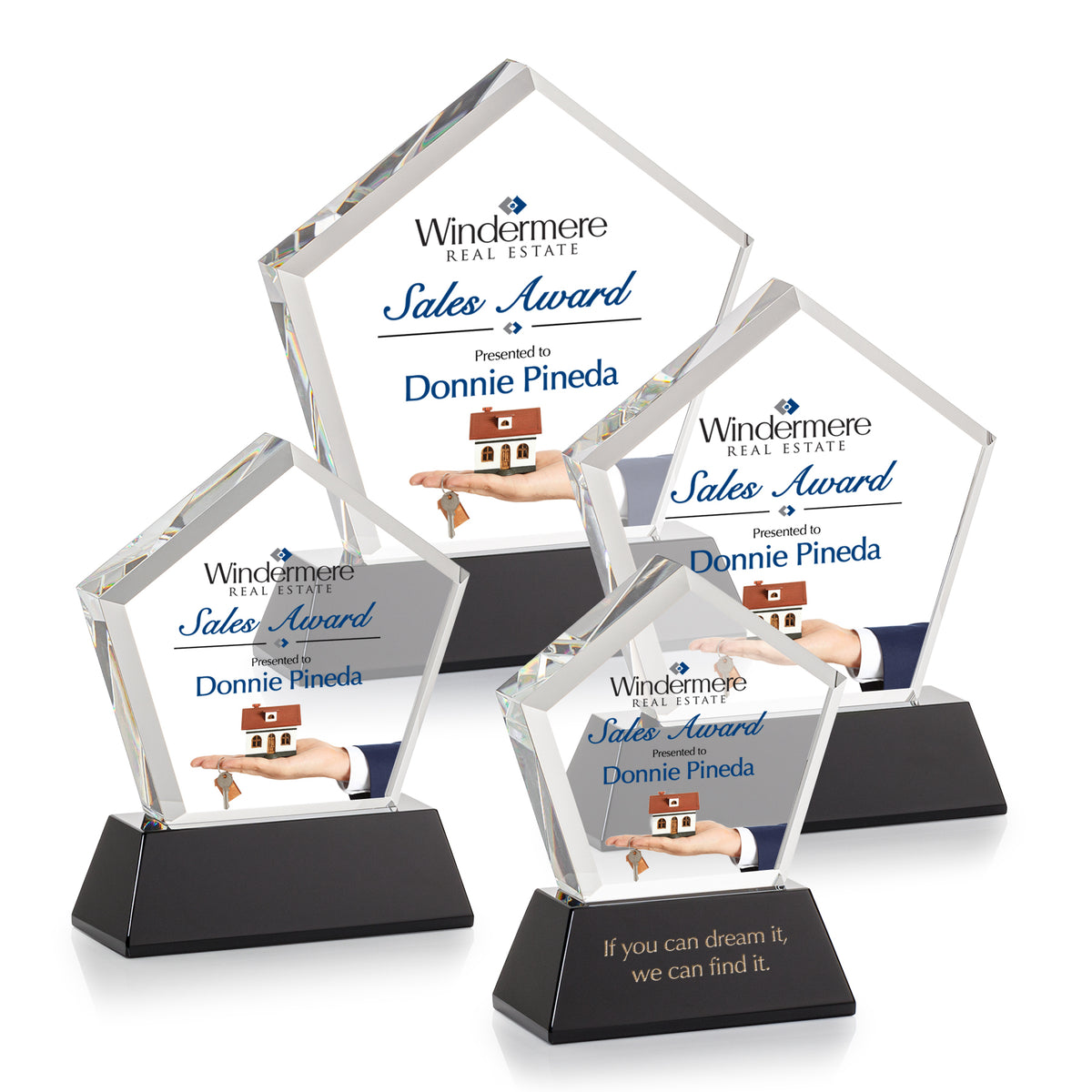 Genosee VividPrint™ Award on Base - Black