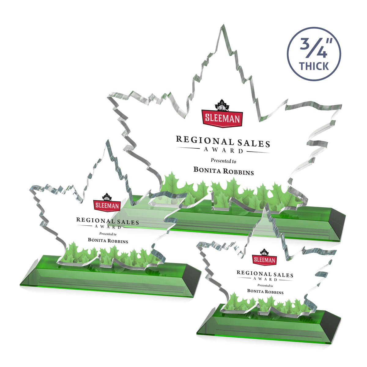 Maple Leaf VividPrint™ Award - Green