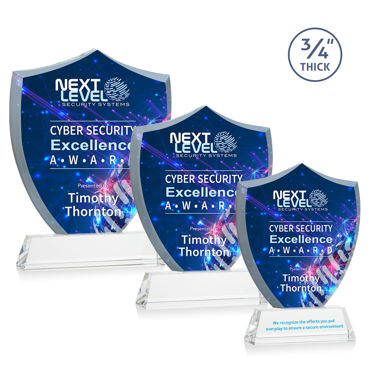 Scudo Sheild VividPrint™ Award on Newhaven - Clear