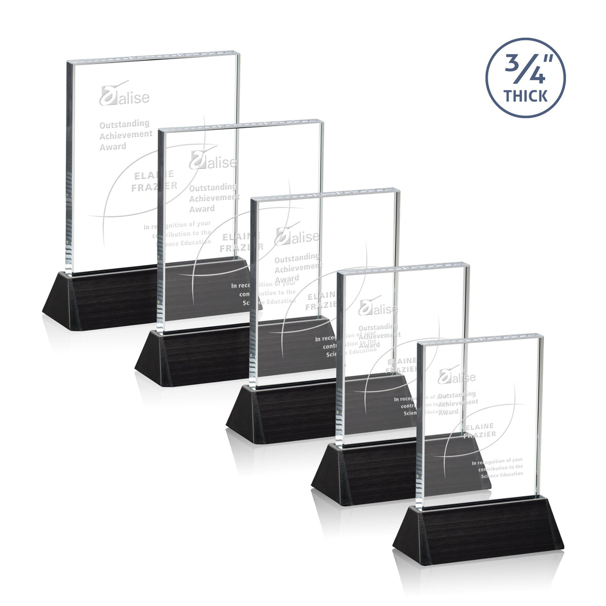 Ballard Award - Starfire/Black (Vertical)