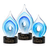 Caspian Art Glass Award – Base & Size Options