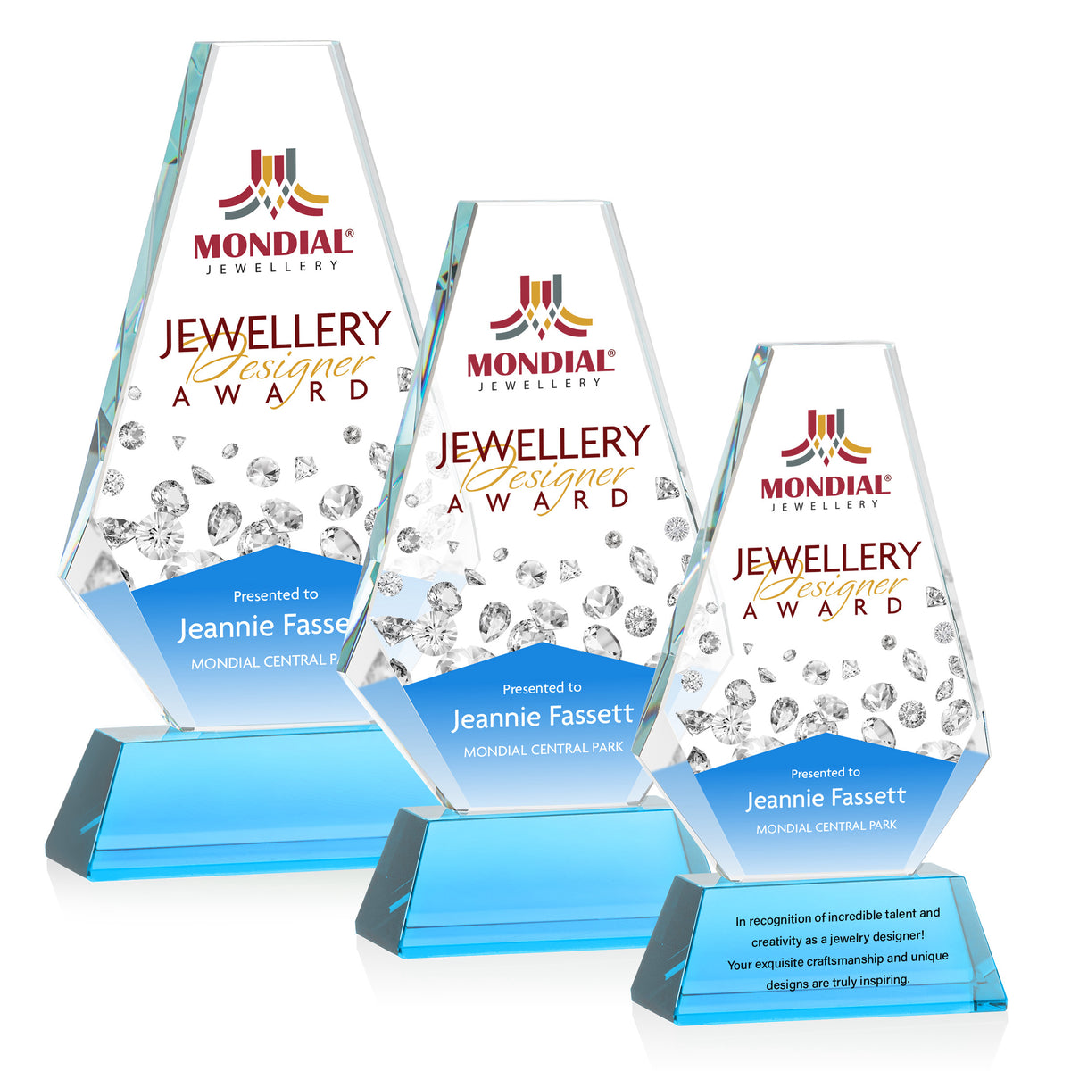 Kingsley VividPrint™ Award on Newhaven Base - Sky Blue