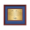 Raven Certificate TexEtch Framed Award