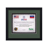 Primrose Artisan Paper Certificate Framed Award