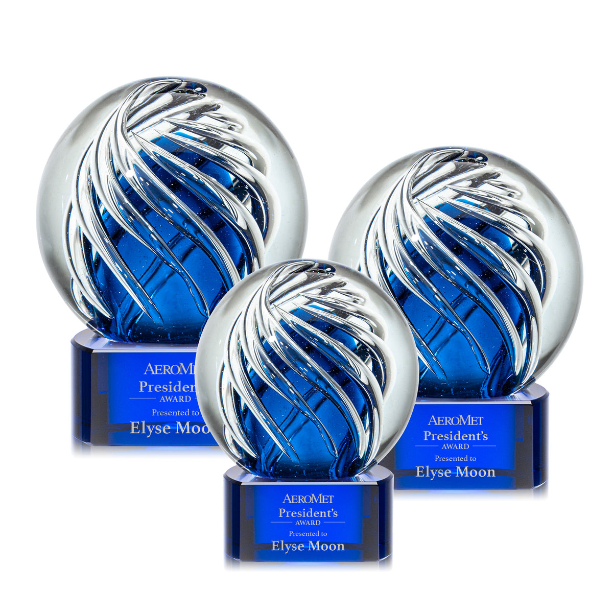 Genista Award on Paragon Base - Blue
