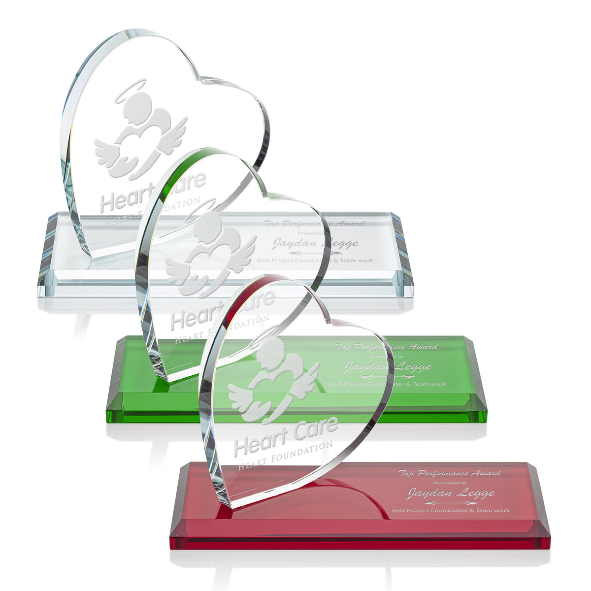 Northam Heart Award - Deep Etch