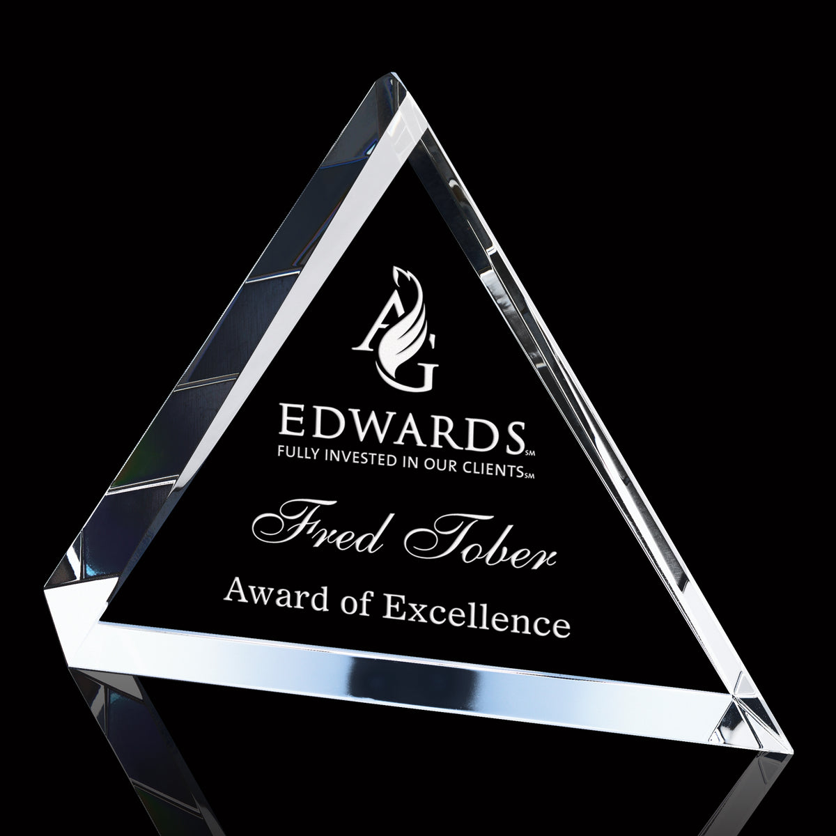 Crown Optical Crystal Triangle Award