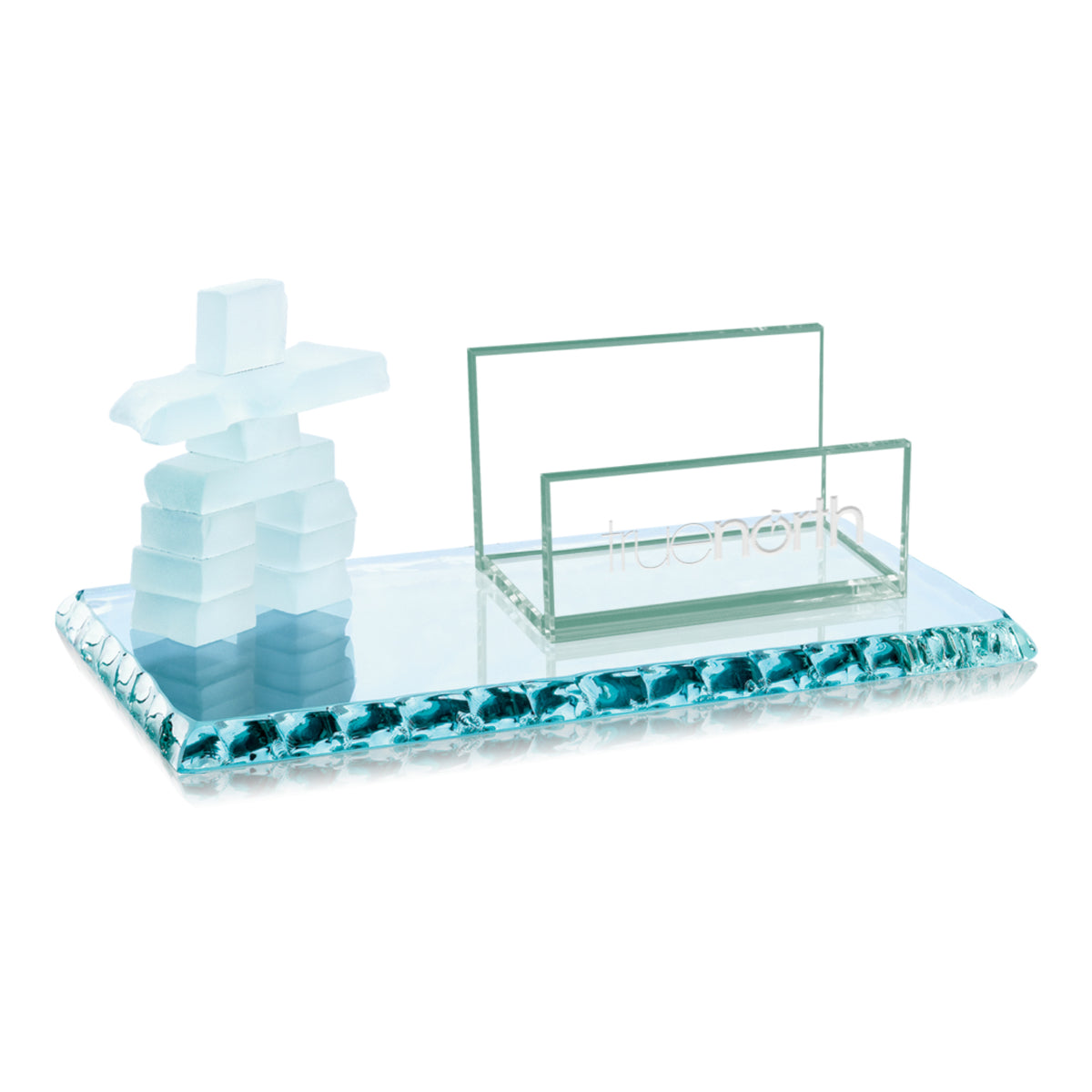 Inukshuk Cardholder - Jade Chipped Edge