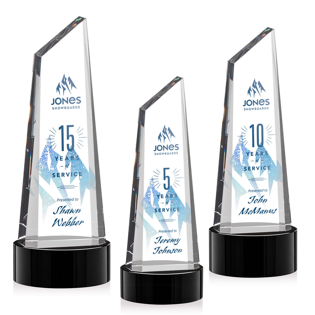 Akron VividPrint™ Award on Base - Black
