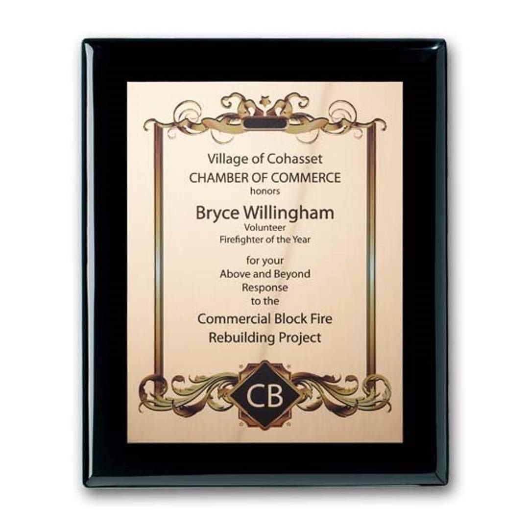 SpectraPrint™ Plaque - Ebony Gold