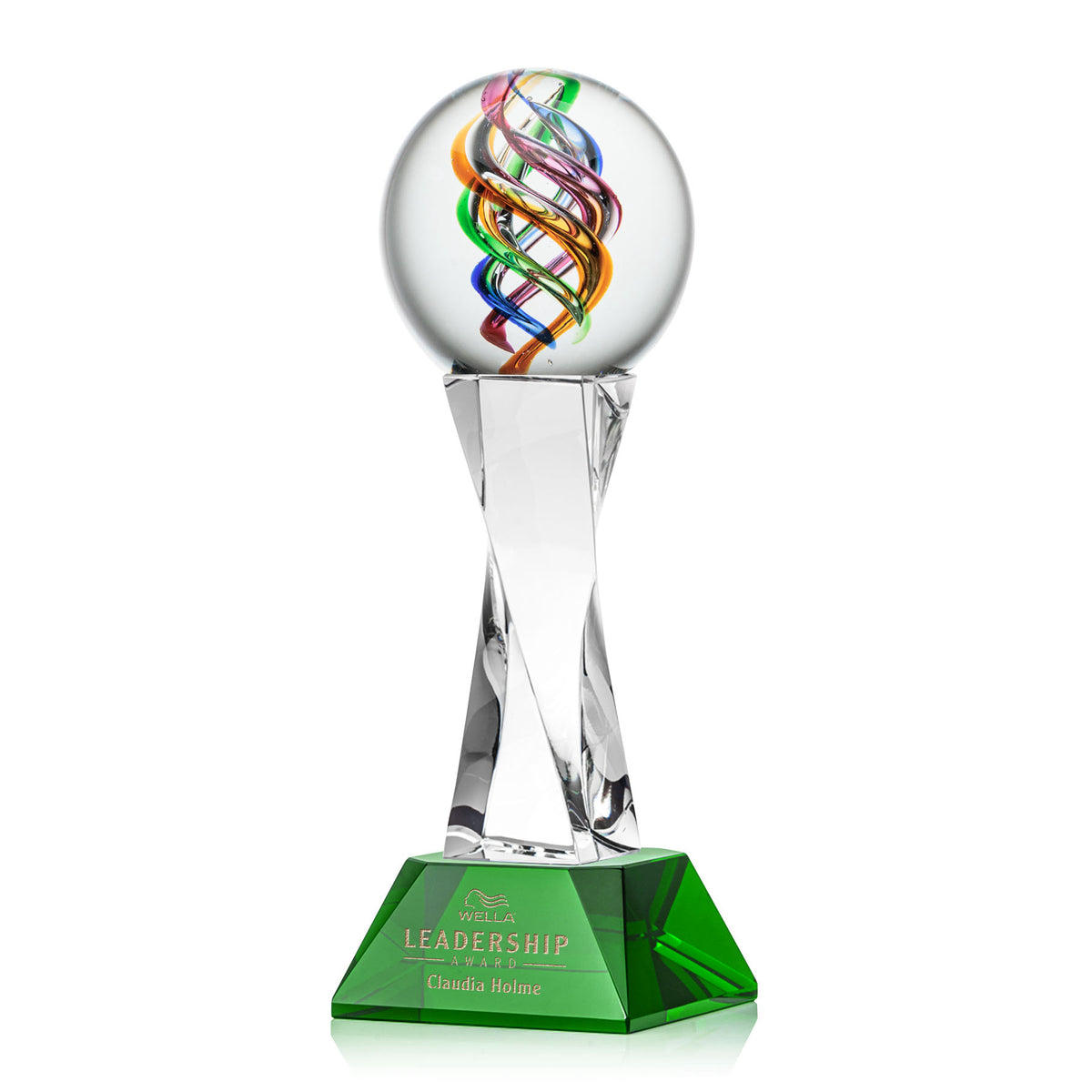 Galileo Award on Langport Base - Green