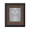 Monarch Certificate TexEtch Framed Award
