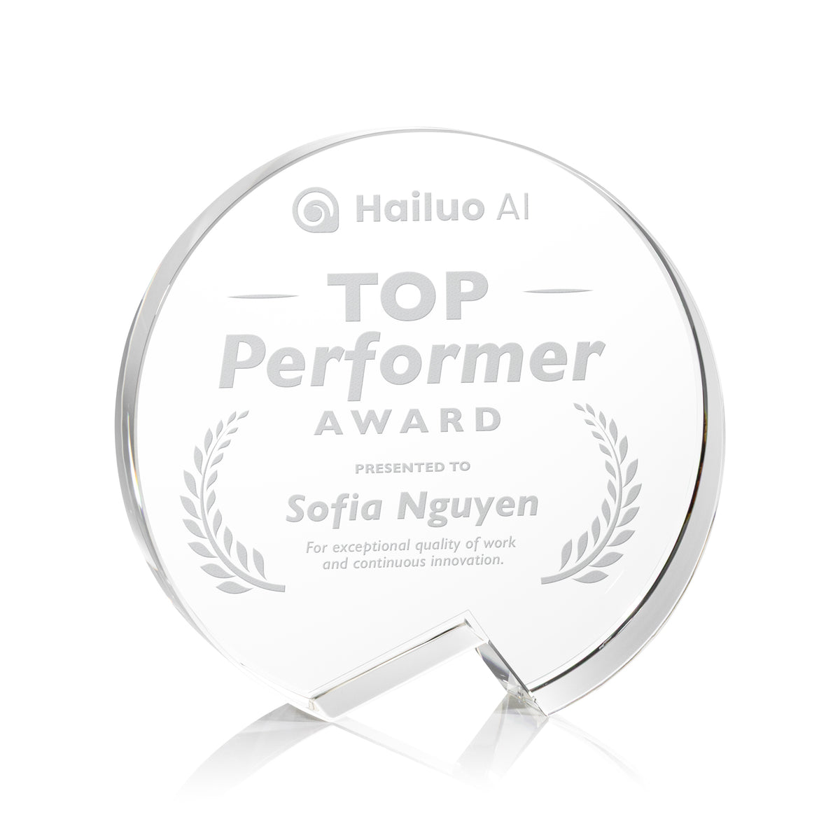 Callaway Round Optical Crystal Award