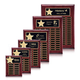 Rosewood / Gold / 12 Plates