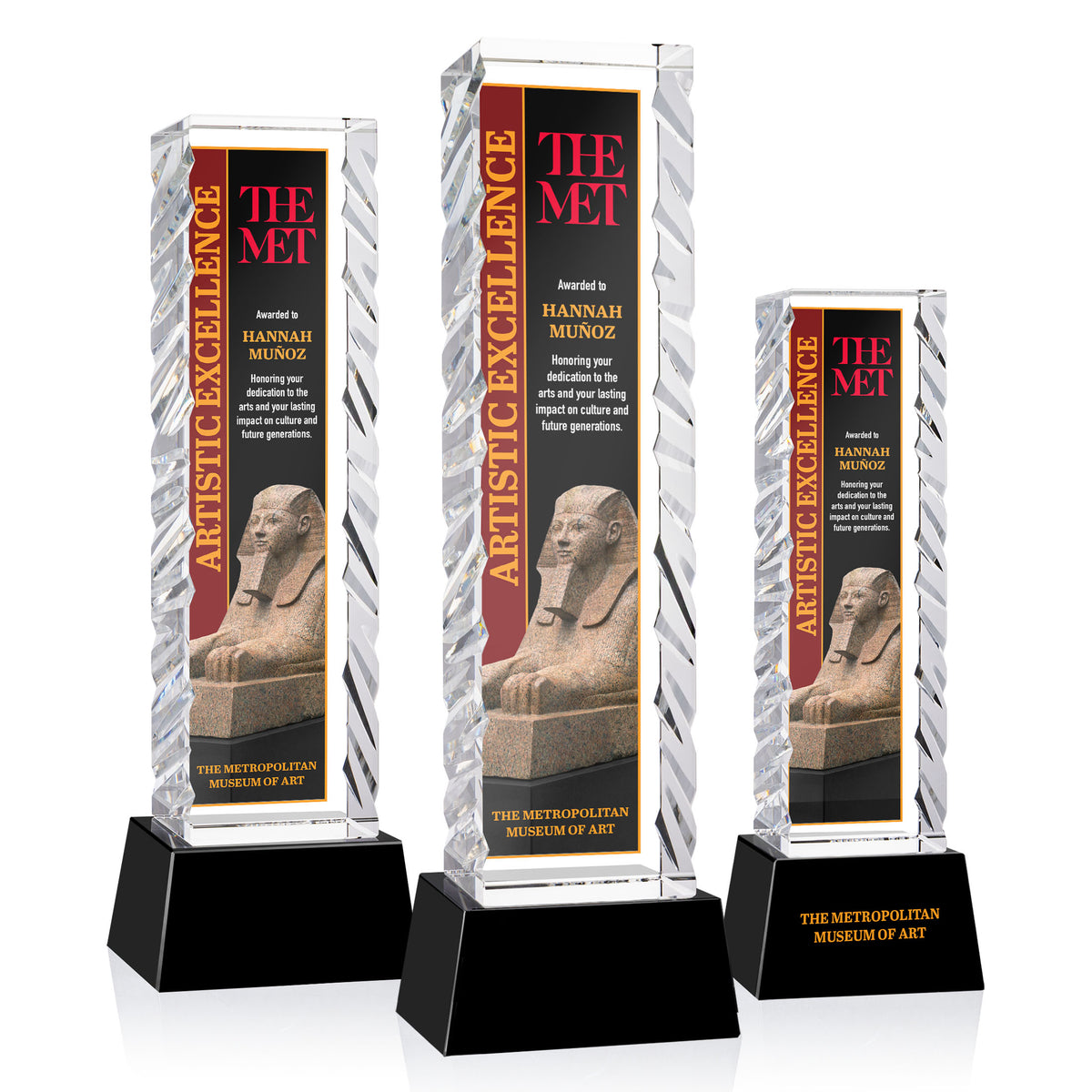 Arezzo VividPrint™ Award on Base - Black