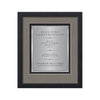 Primrose Certificate TexEtch Framed Award