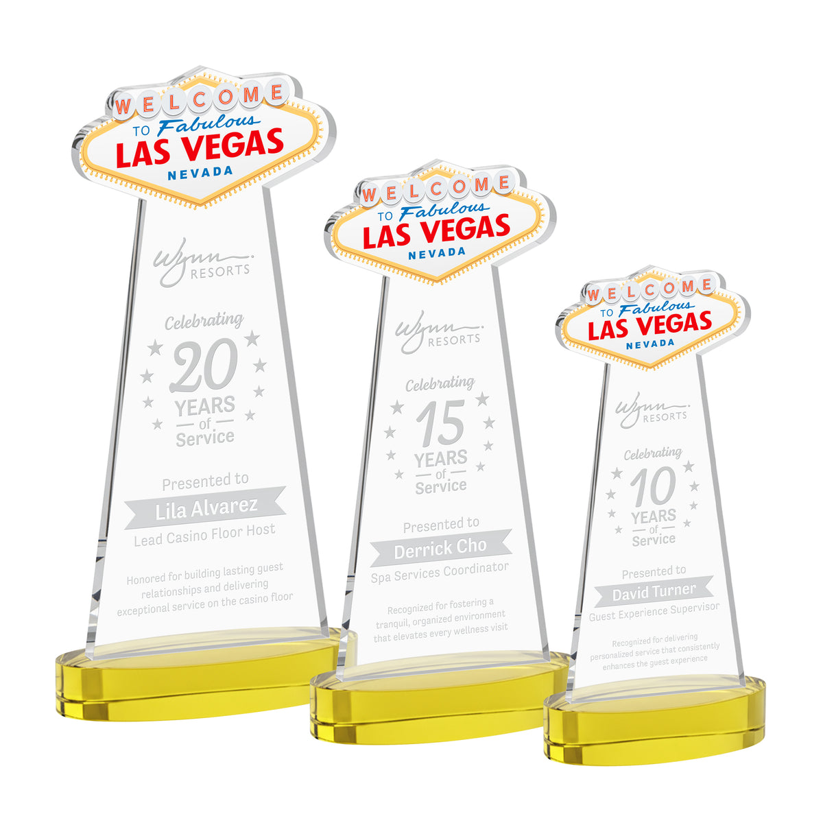 Las Vegas Award on Alberton Base - Gold