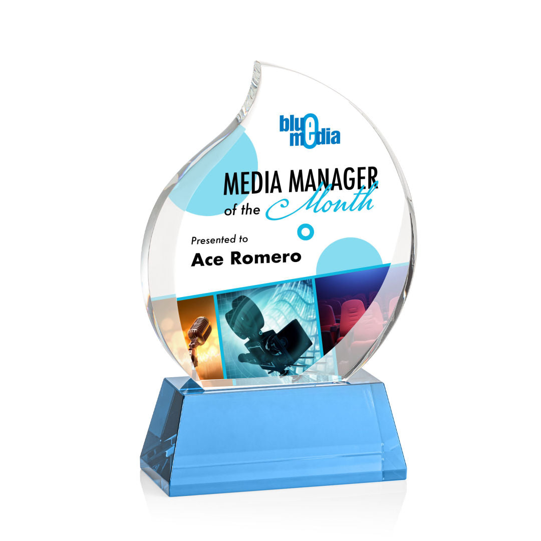 Preswick Flame VividPrint™ Award on Base — OPV9725-S