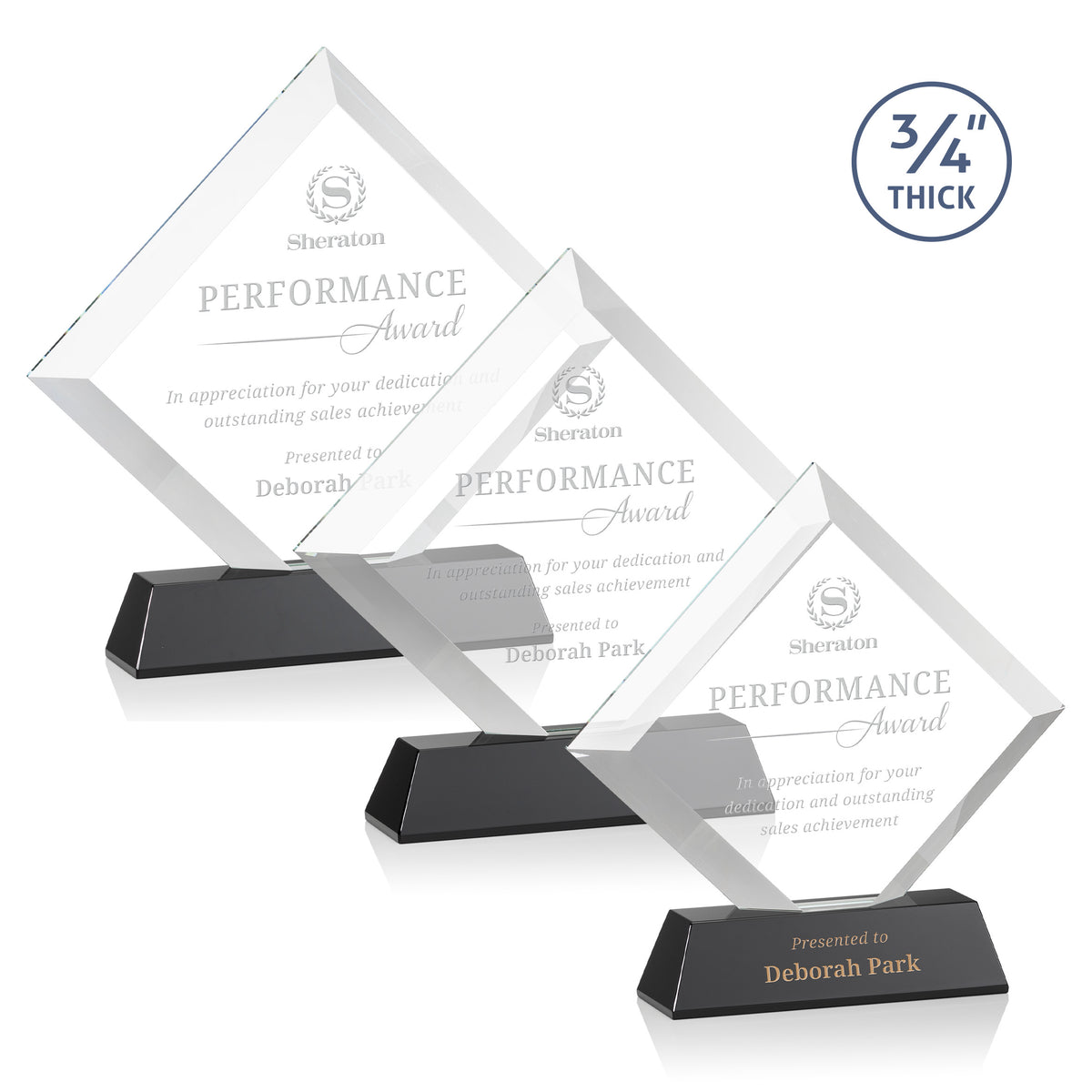 Belaire Award on Newhaven Base - Black