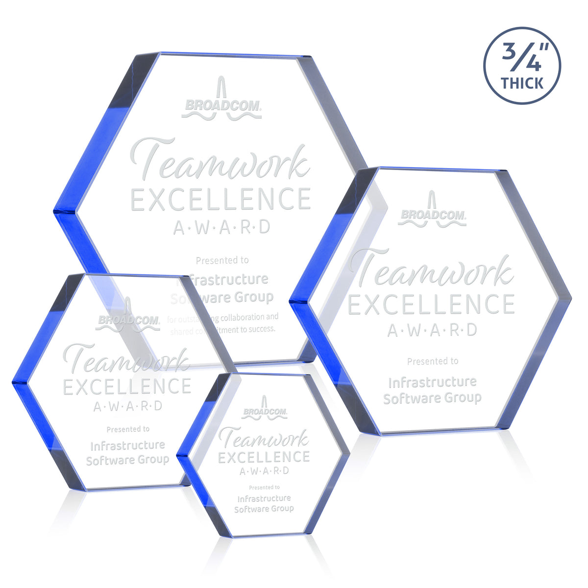 Gilford Hexagon Award - Blue