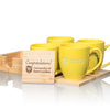 Mug & Bamboo Coaster Set