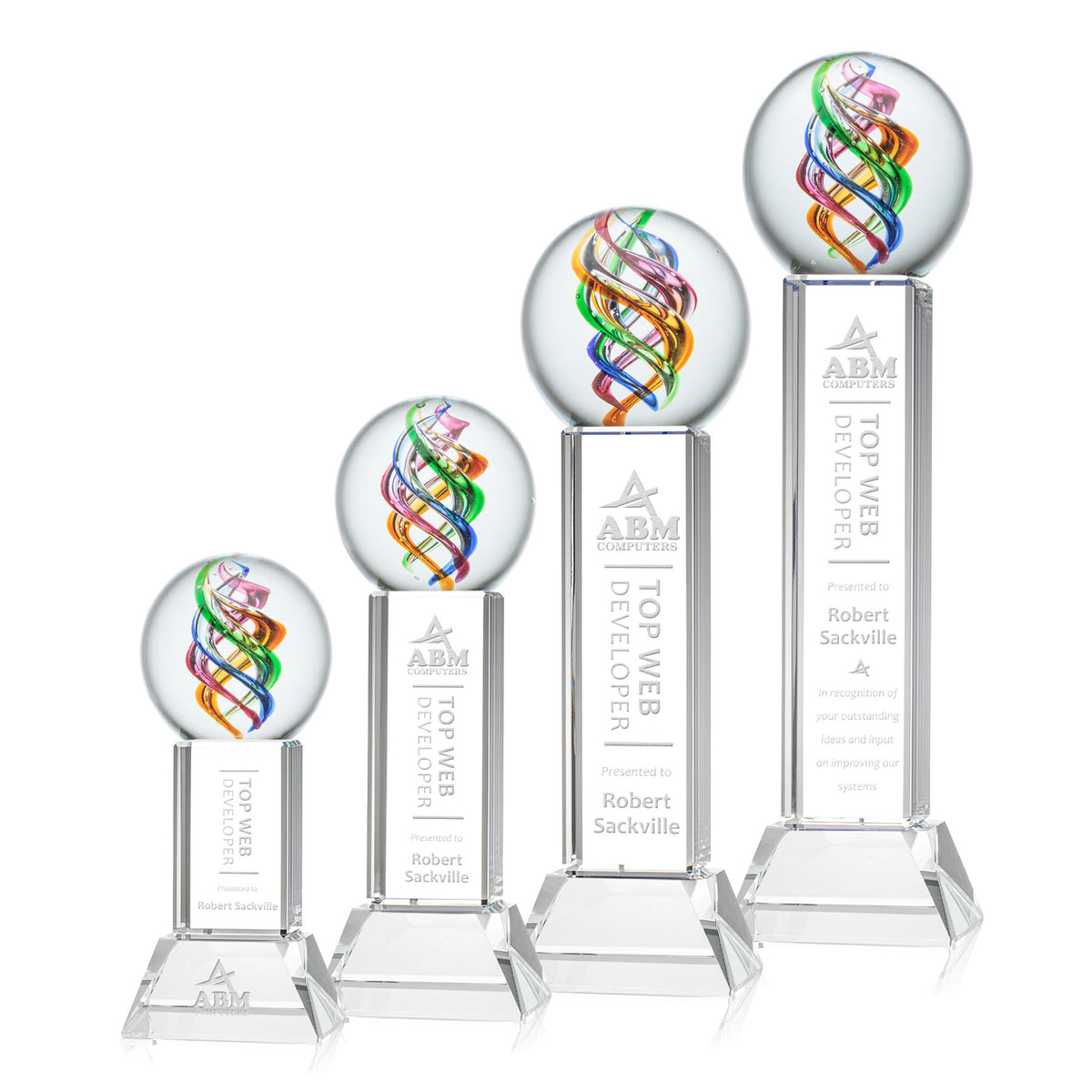 Galileo Award on Stowe Base - Clear