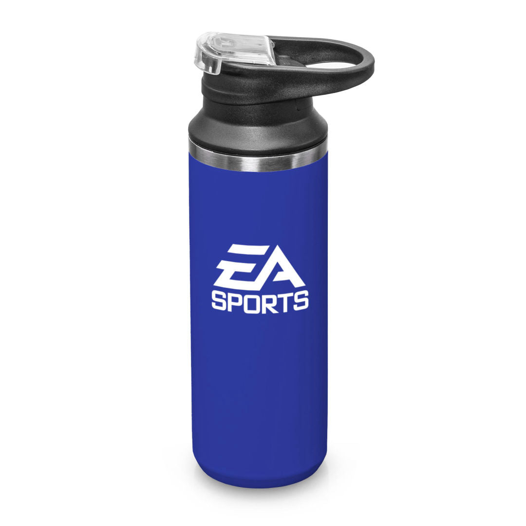 Della SS Water Bottle w/Handle & Flip Top - 17oz — Blue — D010-BL