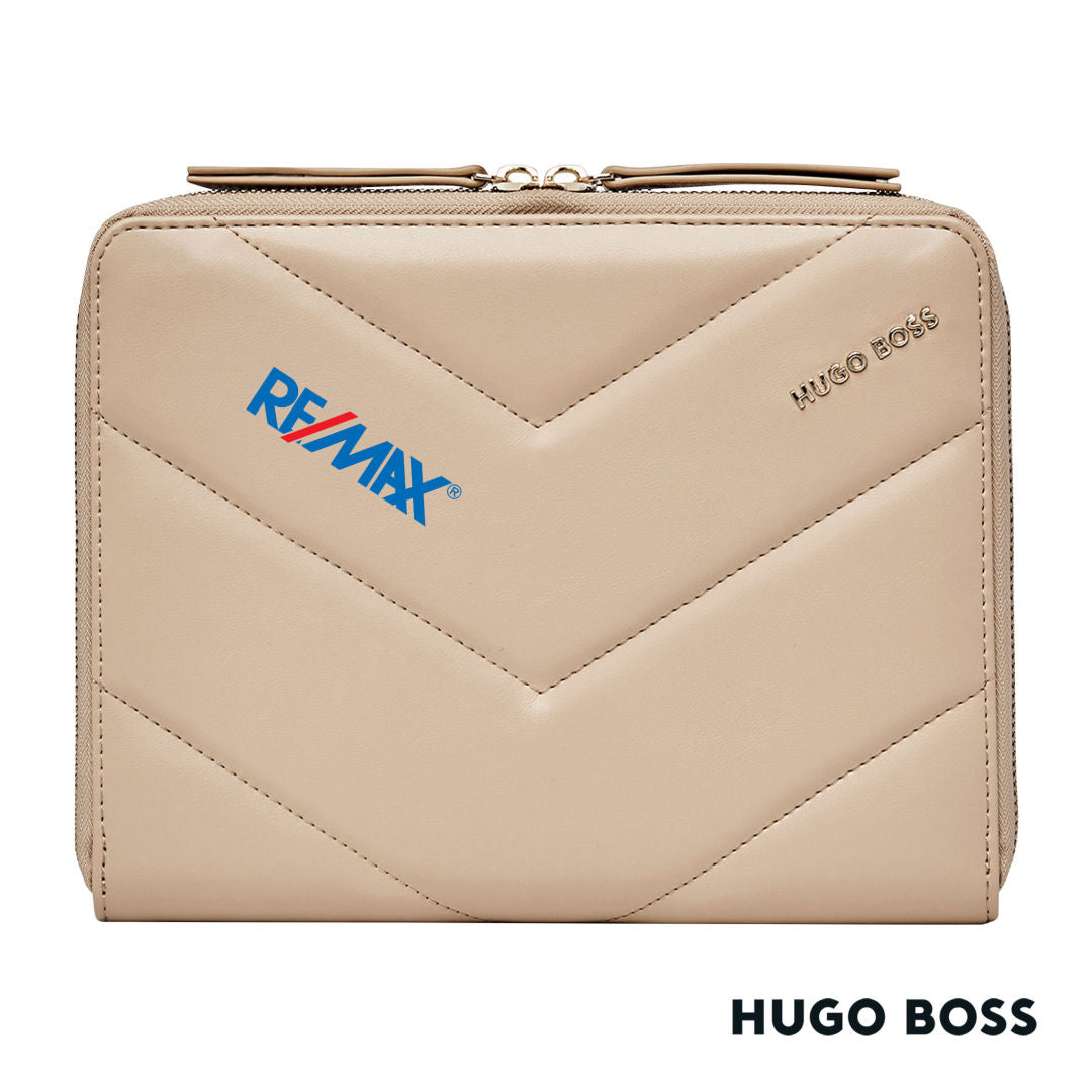 Hugo Boss® Triga A5 Conference Folder – Nude