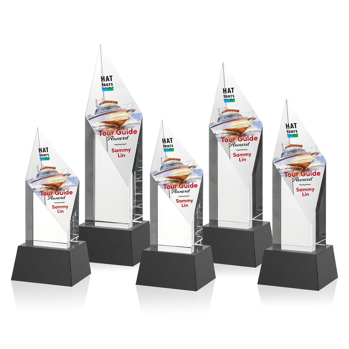 Vertex VividPrint™ Award on Base - Black