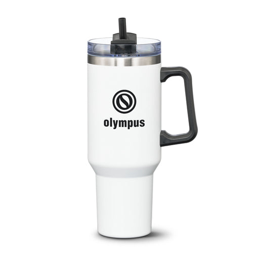 Compeer Handle Travel Mug w/Straw - 40oz