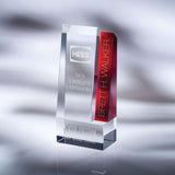 9.25"H x 4.25"W x 2.25"D / Red