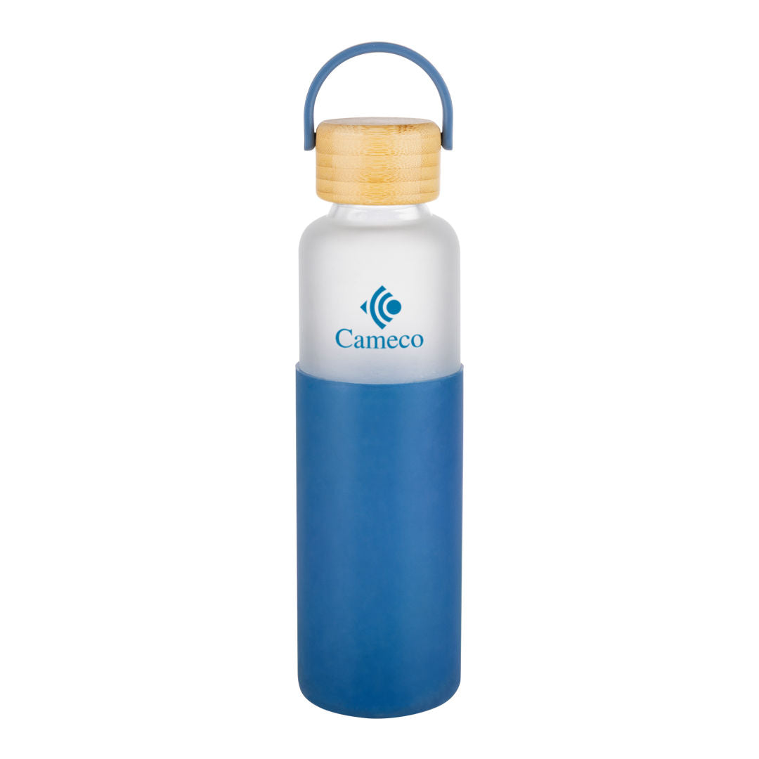 Pando Borosilicate Bottle & Silicon Sleeve - 20oz — Blue — D828-BL