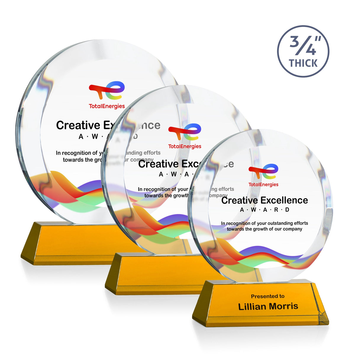 Gibralter VividPrint™ Award on Newhaven Base