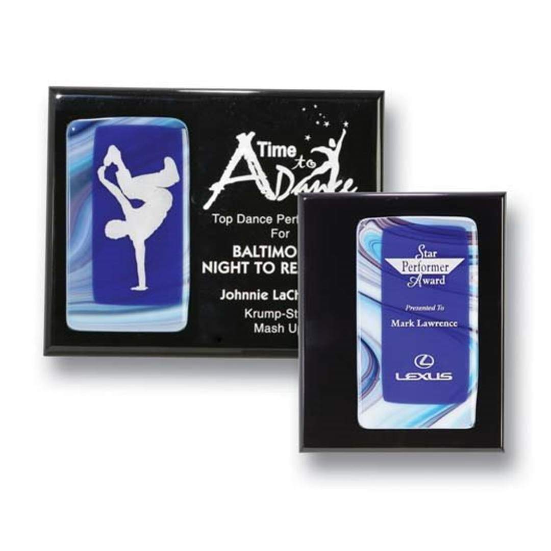 Fusion mounted plaque Jasper / Black Plaque
