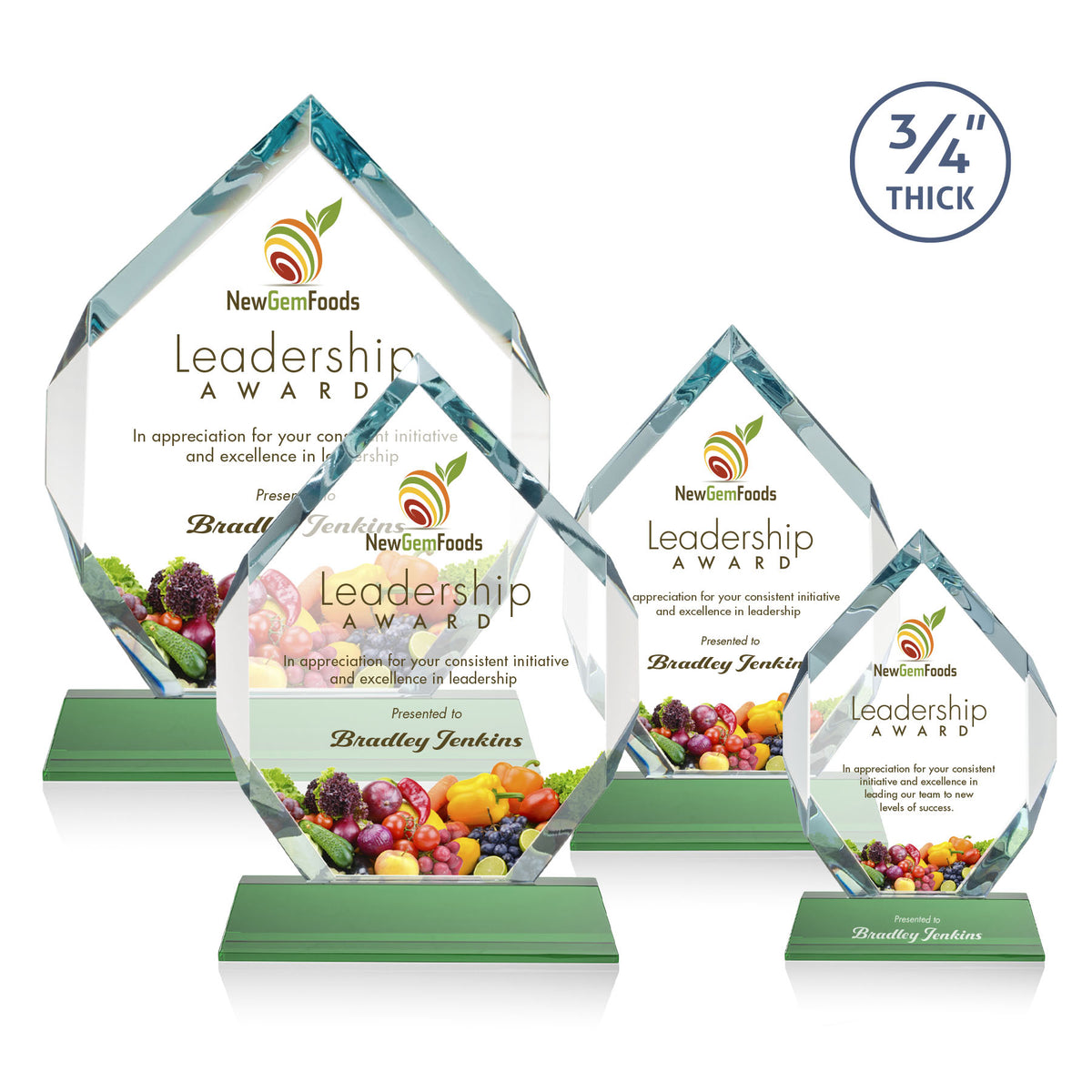 Royal Diamond VividPrint™ Award on Newhaven - Green