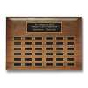 American Walnut Perpetual Plaque — Rolled Edge, Multiple Plate Counts