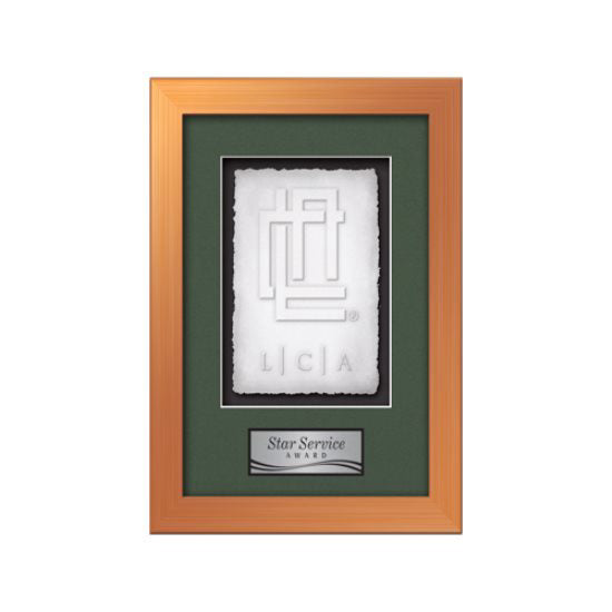 Eldridge Cast Paper Framed Award