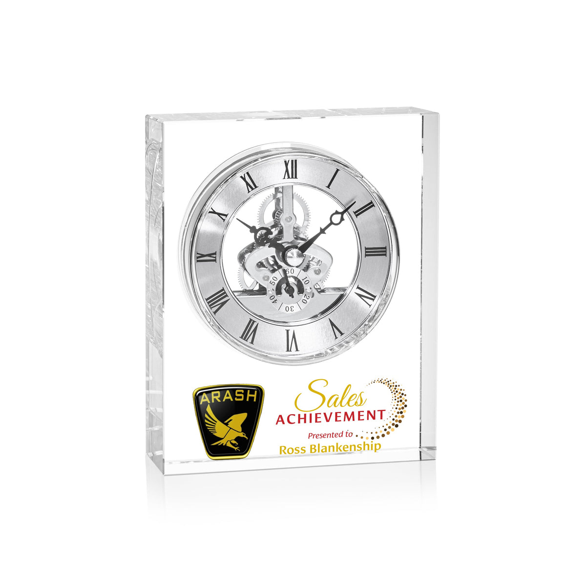 Ashland VividPrint™ Clock - Silver