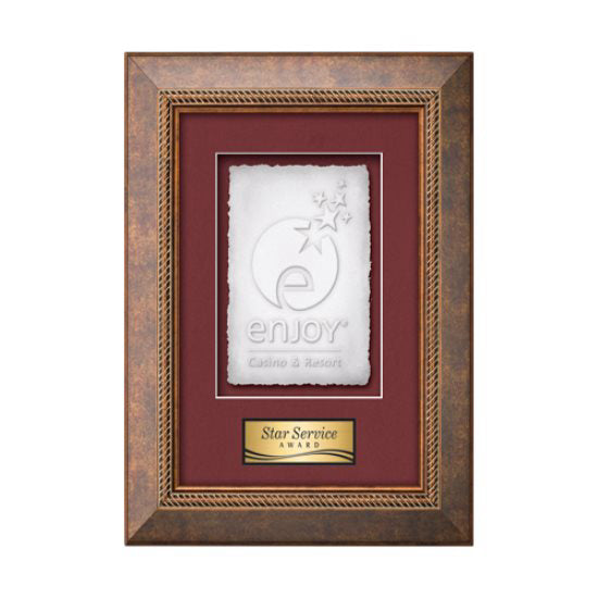 Lazio Cast Paper Framed Award