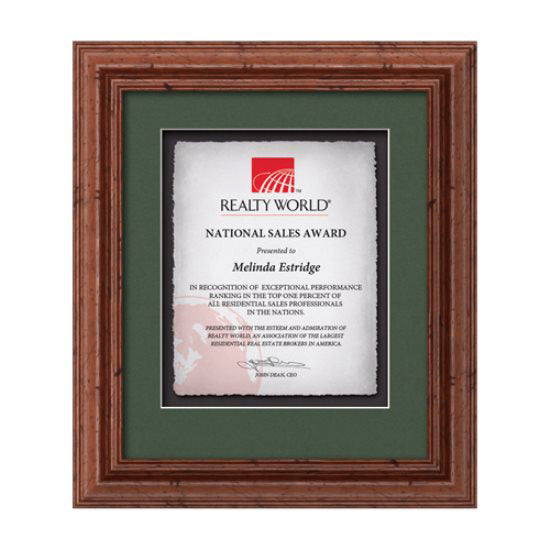 Terrene Artisan Paper Certificate Framed Award