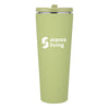 Krantz Rubberized Tumbler w/Straw & Carry Handle - 30oz