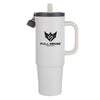 Kentia SS Travel Mug w/Silicone Straw & Charm Holder - 30oz