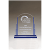 Blue Accent Art Deco Acrylic Award