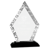 Accent Glass Award on Black Base — Shape and Size