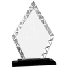 Accent Glass Award on Black Base — Shape and Size